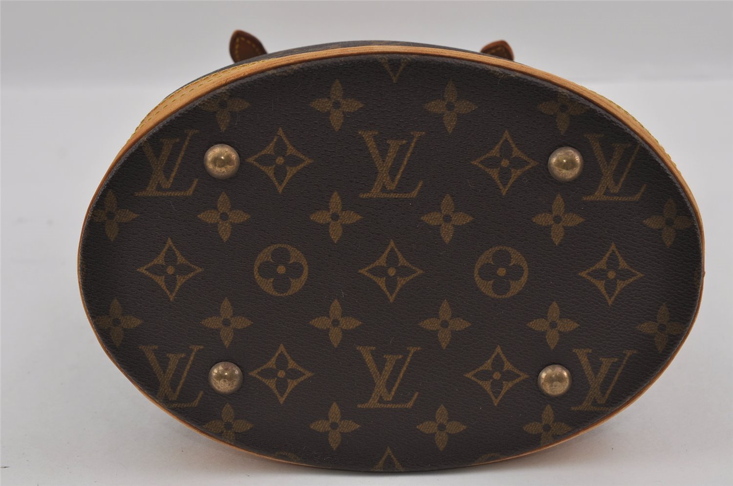 Authentic Louis Vuitton Monogram Bucket PM Shoulder Tote Bag M42238 LV 1811I