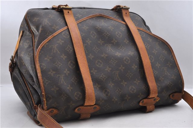 Auth Louis Vuitton Monogram Saumur 43 Shoulder Cross Body Bag M42252 Junk 1812D