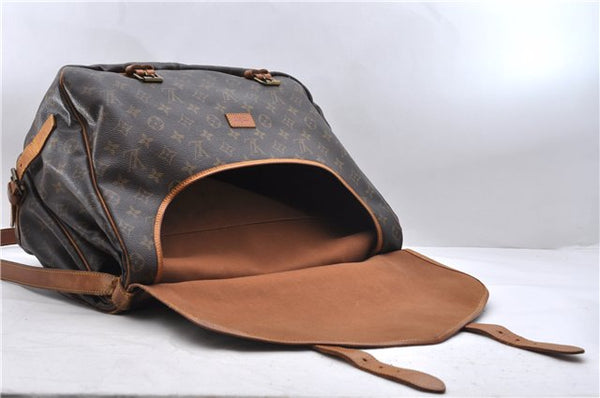 Auth Louis Vuitton Monogram Saumur 43 Shoulder Cross Body Bag M42252 Junk 1812D
