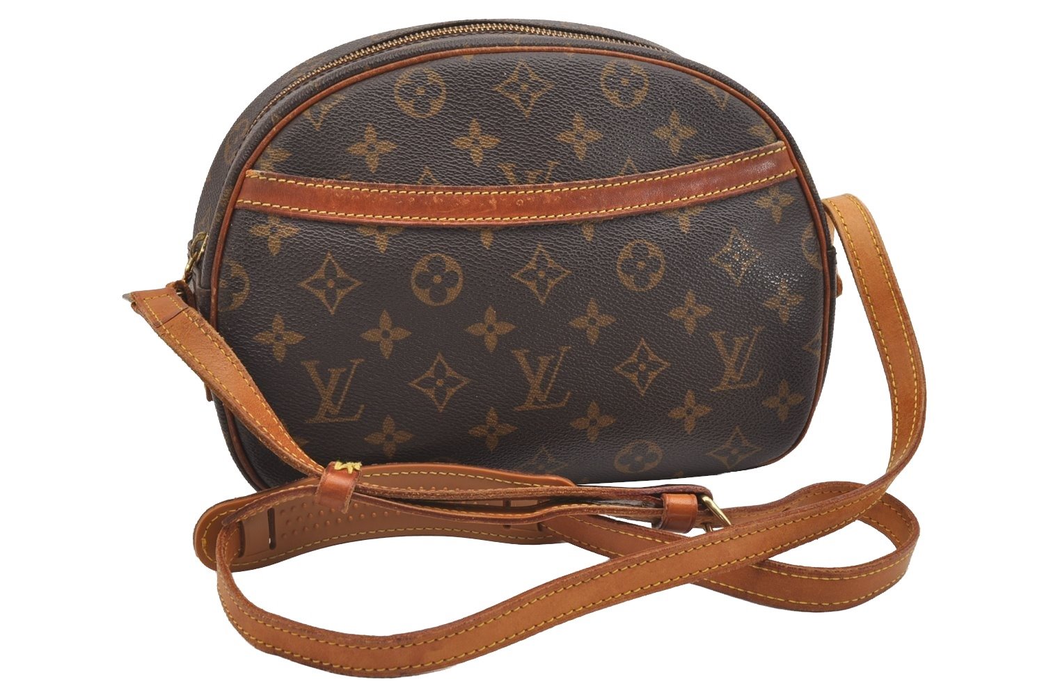 Authentic Louis Vuitton Monogram Blois Shoulder Cross Body Bag M51221 LV 1812I