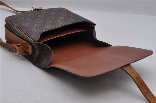 Auth Louis Vuitton Monogram Cartouchiere MM Shoulder Cross Bag M51253 LV 1813D