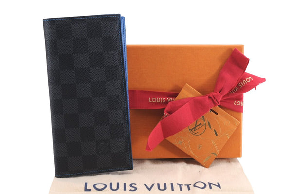 Auth Louis Vuitton Damier Graphite Portefeuille Alexandre Wallet LV Box 1813E