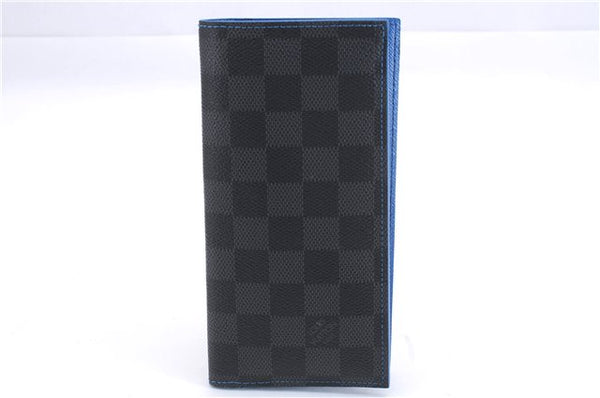 Auth Louis Vuitton Damier Graphite Portefeuille Alexandre Wallet LV Box 1813E