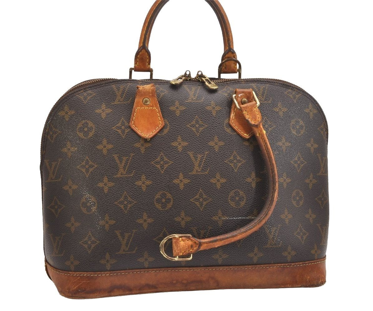 Authentic Louis Vuitton Monogram Alma Hand Bag Purse M51130 LV Junk 1813I