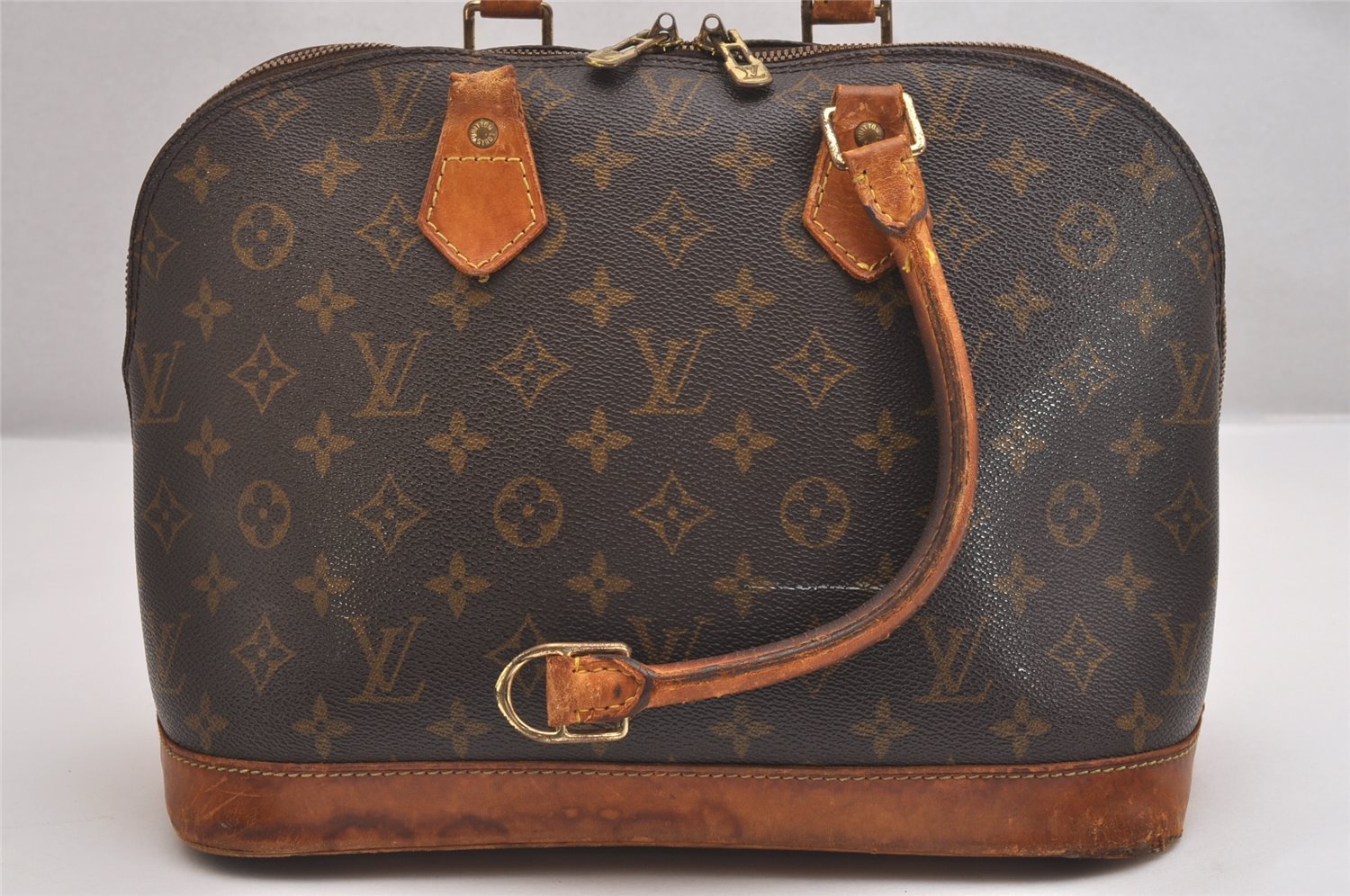 Authentic Louis Vuitton Monogram Alma Hand Bag Purse M51130 LV Junk 1813I