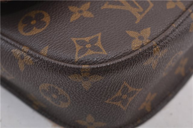 Auth Louis Vuitton Monogram Saint Cloud MM Shoulder Cross Bag M51243 LV 1814D