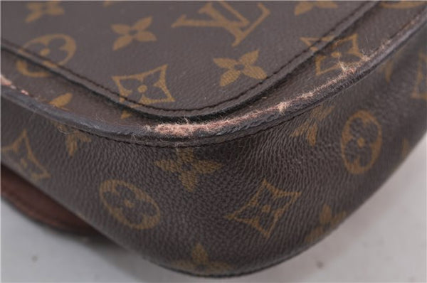 Auth Louis Vuitton Monogram Saint Cloud MM Shoulder Cross Bag M51243 LV 1814D