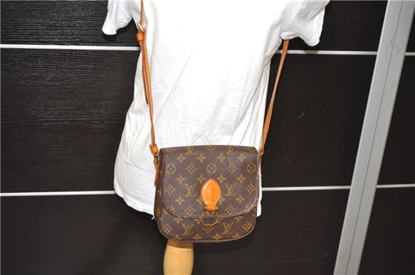 Auth Louis Vuitton Monogram Saint Cloud MM Shoulder Cross Bag M51243 LV 1814D