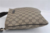 Authentic GUCCI Shoulder Cross Body Bag Purse GG PVC Leather 201538 Brown 1814F