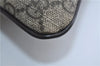 Authentic GUCCI Shoulder Cross Body Bag Purse GG PVC Leather 201538 Brown 1814F