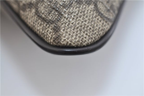 Authentic GUCCI Shoulder Cross Body Bag Purse GG PVC Leather 201538 Brown 1814F