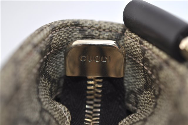 Authentic GUCCI Shoulder Cross Body Bag Purse GG PVC Leather 201538 Brown 1814F