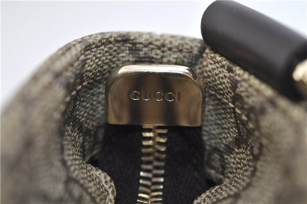 Authentic GUCCI Shoulder Cross Body Bag Purse GG PVC Leather 201538 Brown 1814F