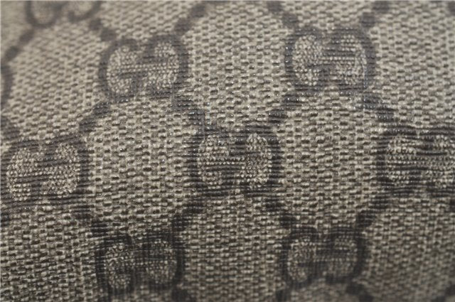 Authentic GUCCI Shoulder Cross Body Bag Purse GG PVC Leather 201538 Brown 1814F