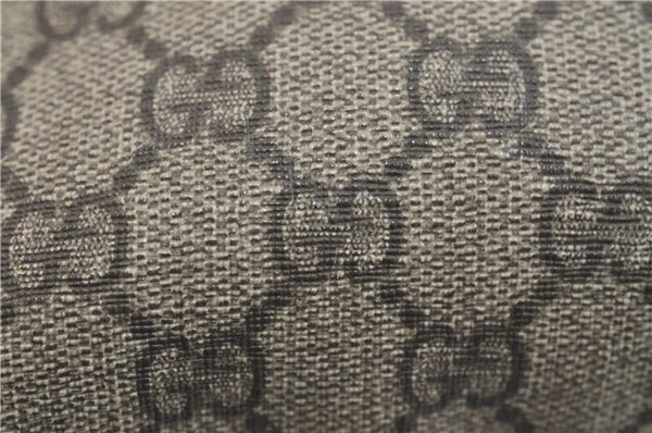 Authentic GUCCI Shoulder Cross Body Bag Purse GG PVC Leather 201538 Brown 1814F