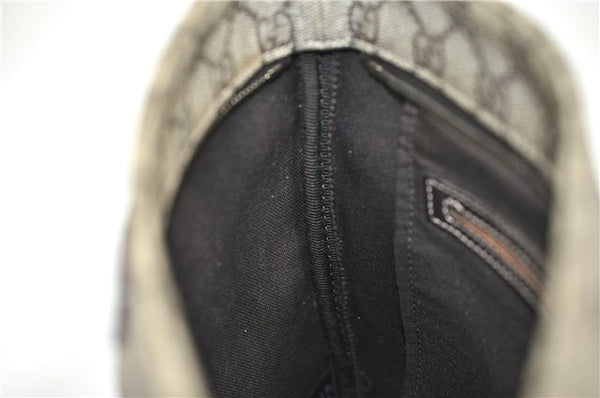 Authentic GUCCI Shoulder Cross Body Bag Purse GG PVC Leather 201538 Brown 1814F