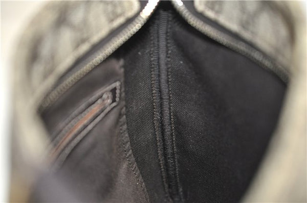 Authentic GUCCI Shoulder Cross Body Bag Purse GG PVC Leather 201538 Brown 1814F