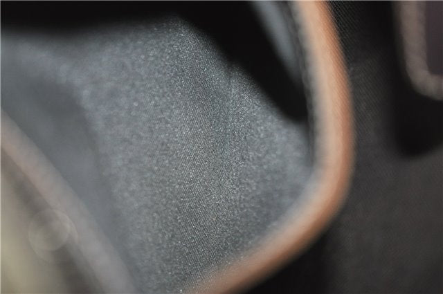 Authentic GUCCI Shoulder Cross Body Bag Purse GG PVC Leather 201538 Brown 1814F