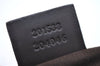 Authentic GUCCI Shoulder Cross Body Bag Purse GG PVC Leather 201538 Brown 1814F