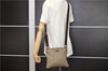 Authentic GUCCI Shoulder Cross Body Bag Purse GG PVC Leather 201538 Brown 1814F