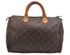 Authentic Louis Vuitton Monogram Speedy 30 Hand Boston Bag M41526 LV 1814I