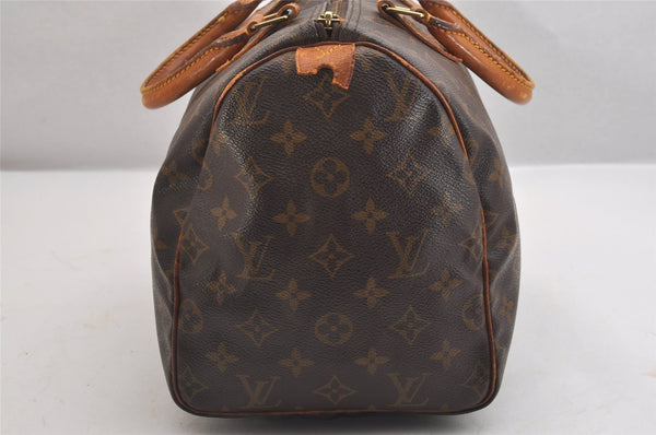 Authentic Louis Vuitton Monogram Speedy 30 Hand Boston Bag M41526 LV 1814I