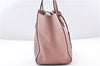 Authentic GUCCI Swing Vintage Shoulder Tote Bag Leather 354408 Pink 1815F