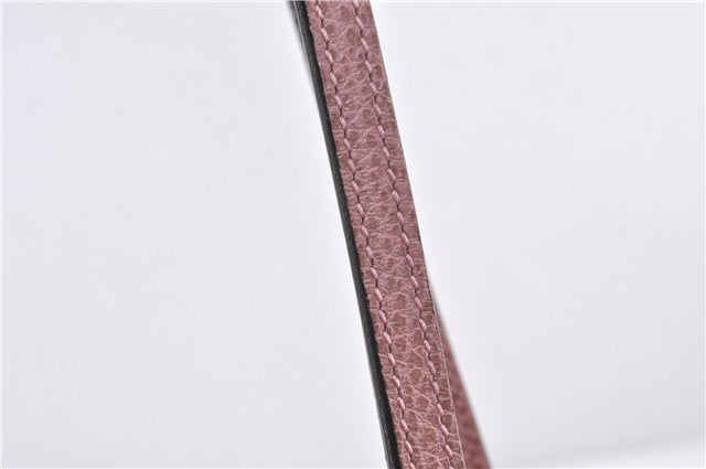 Authentic GUCCI Swing Vintage Shoulder Tote Bag Leather 354408 Pink 1815F