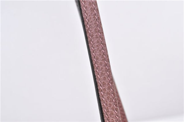 Authentic GUCCI Swing Vintage Shoulder Tote Bag Leather 354408 Pink 1815F