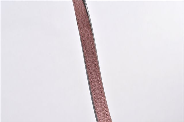 Authentic GUCCI Swing Vintage Shoulder Tote Bag Leather 354408 Pink 1815F