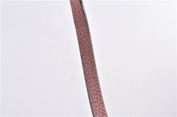 Authentic GUCCI Swing Vintage Shoulder Tote Bag Leather 354408 Pink 1815F