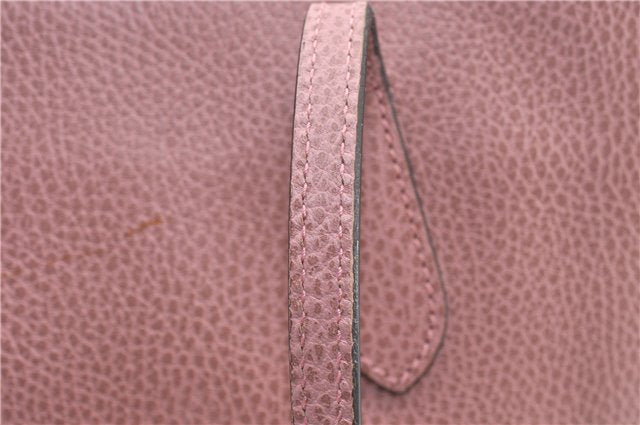 Authentic GUCCI Swing Vintage Shoulder Tote Bag Leather 354408 Pink 1815F