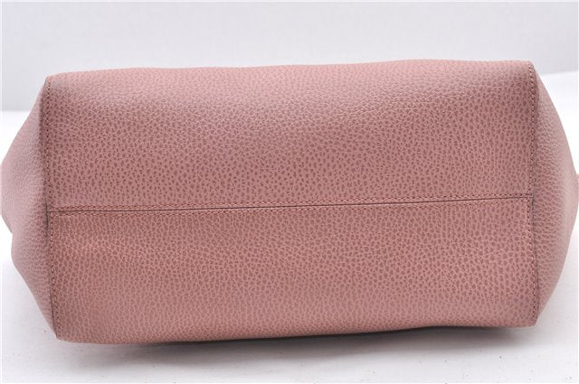 Authentic GUCCI Swing Vintage Shoulder Tote Bag Leather 354408 Pink 1815F