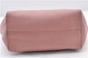 Authentic GUCCI Swing Vintage Shoulder Tote Bag Leather 354408 Pink 1815F