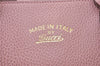 Authentic GUCCI Swing Vintage Shoulder Tote Bag Leather 354408 Pink 1815F
