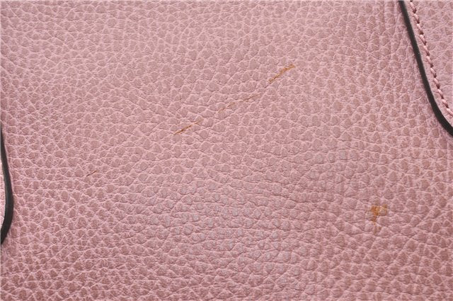 Authentic GUCCI Swing Vintage Shoulder Tote Bag Leather 354408 Pink 1815F