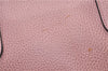 Authentic GUCCI Swing Vintage Shoulder Tote Bag Leather 354408 Pink 1815F