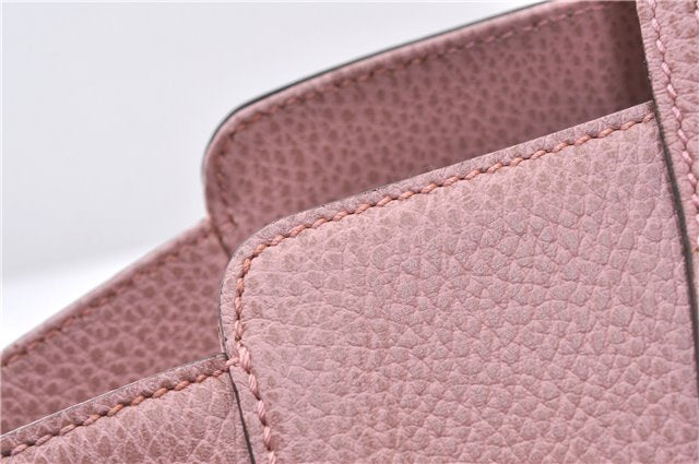 Authentic GUCCI Swing Vintage Shoulder Tote Bag Leather 354408 Pink 1815F