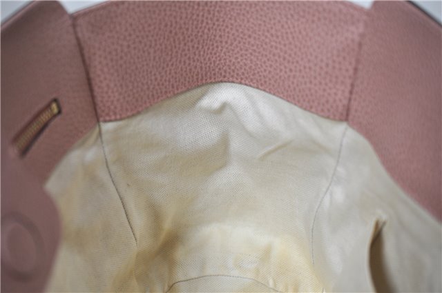 Authentic GUCCI Swing Vintage Shoulder Tote Bag Leather 354408 Pink 1815F