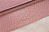 Authentic GUCCI Swing Vintage Shoulder Tote Bag Leather 354408 Pink 1815F