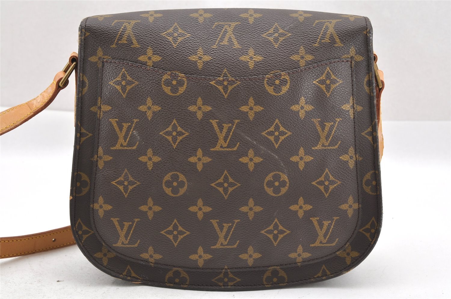Authentic Louis Vuitton Monogram Saint Cloud GM M51242 Shoulder Cross Bag 1816I