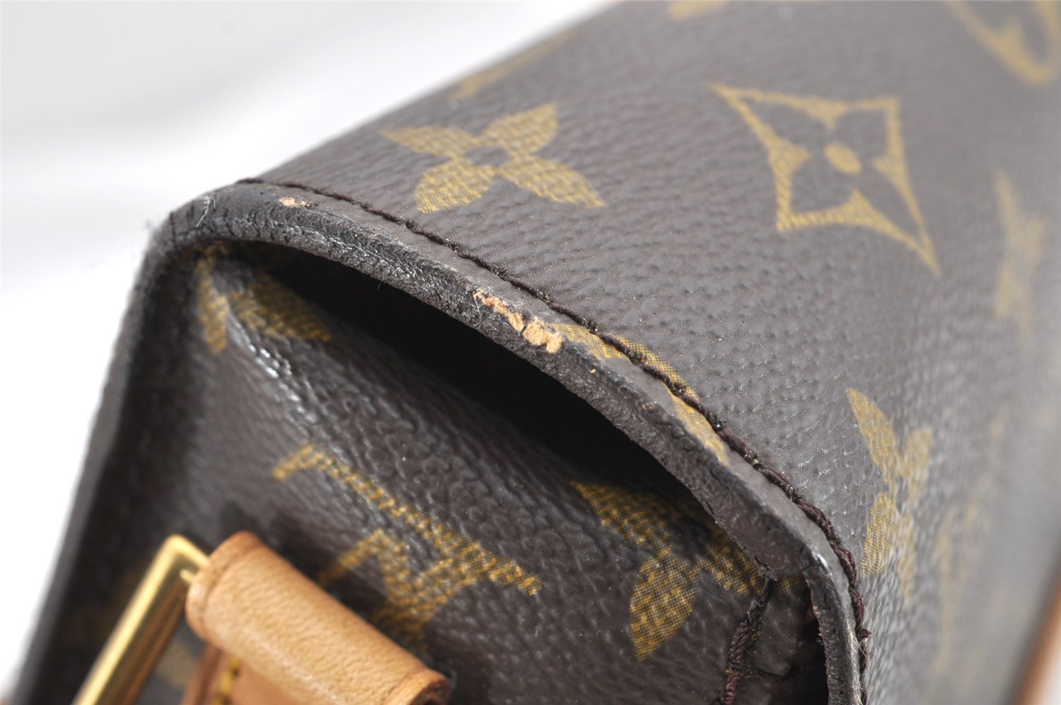 Authentic Louis Vuitton Monogram Saint Cloud GM M51242 Shoulder Cross Bag 1816I