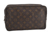 Auth Louis Vuitton Monogram Trousse Toilette 28 Clutch Hand Bag M47522 LV 1817I