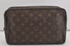 Auth Louis Vuitton Monogram Trousse Toilette 28 Clutch Hand Bag M47522 LV 1817I