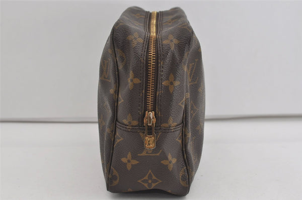 Auth Louis Vuitton Monogram Trousse Toilette 28 Clutch Hand Bag M47522 LV 1817I