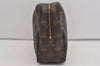 Auth Louis Vuitton Monogram Trousse Toilette 28 Clutch Hand Bag M47522 LV 1817I
