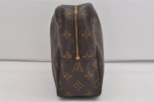 Auth Louis Vuitton Monogram Trousse Toilette 28 Clutch Hand Bag M47522 LV 1817I
