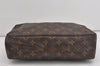 Auth Louis Vuitton Monogram Trousse Toilette 28 Clutch Hand Bag M47522 LV 1817I