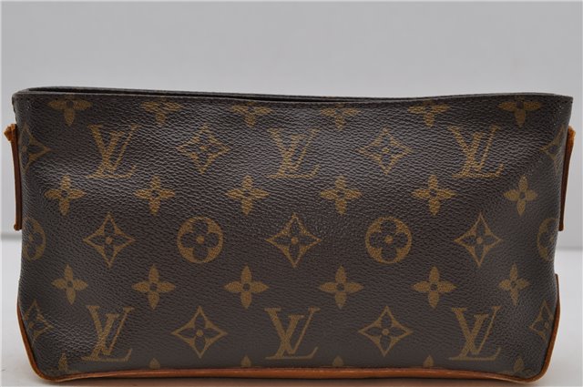 Auth Louis Vuitton Monogram Trotteur Shoulder Cross Bag M51240 LV Junk 1818D