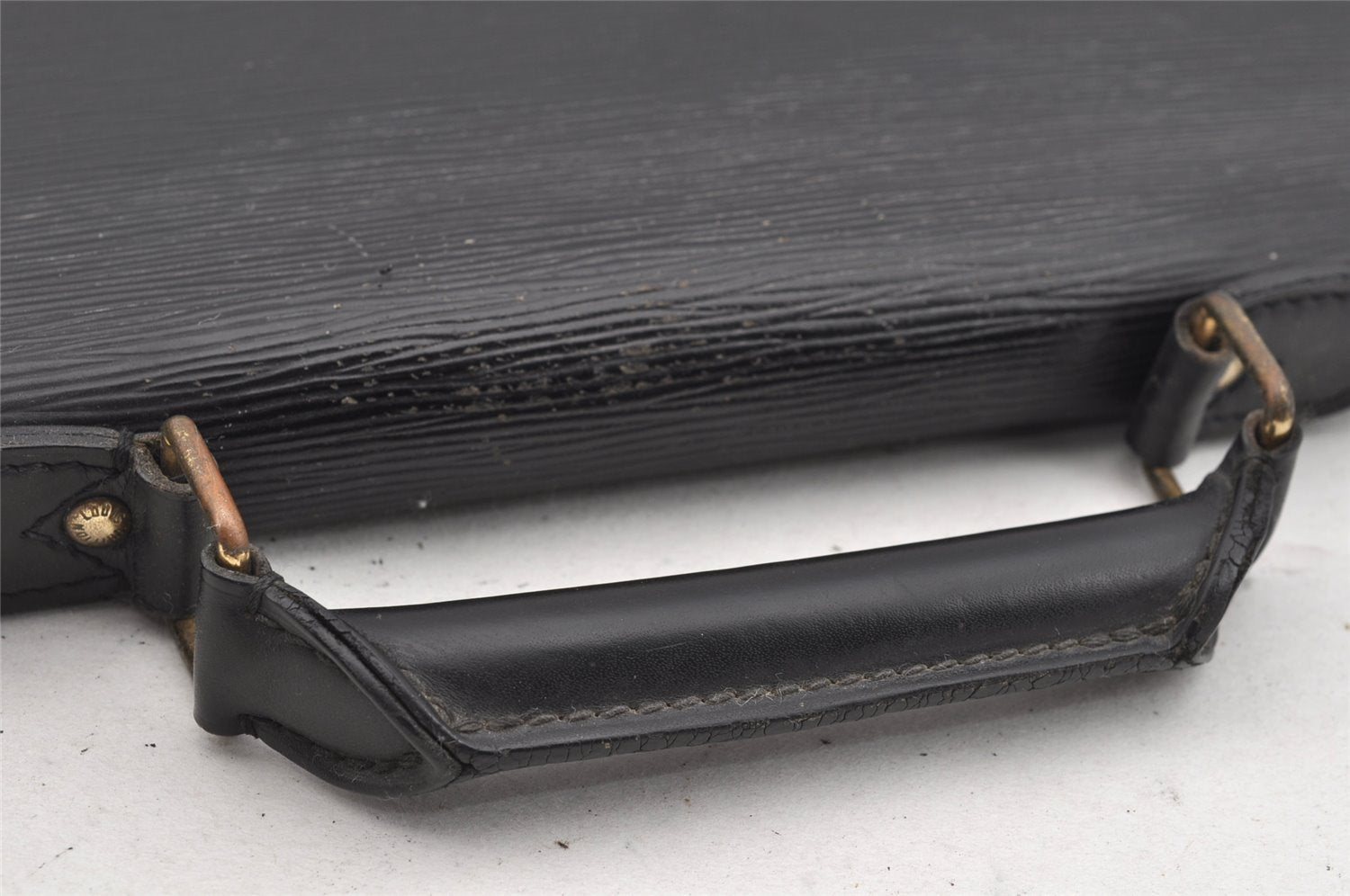 Authentic Louis Vuitton Epi Serviette Conseiller Briefcase Black M54422 LV 1818I